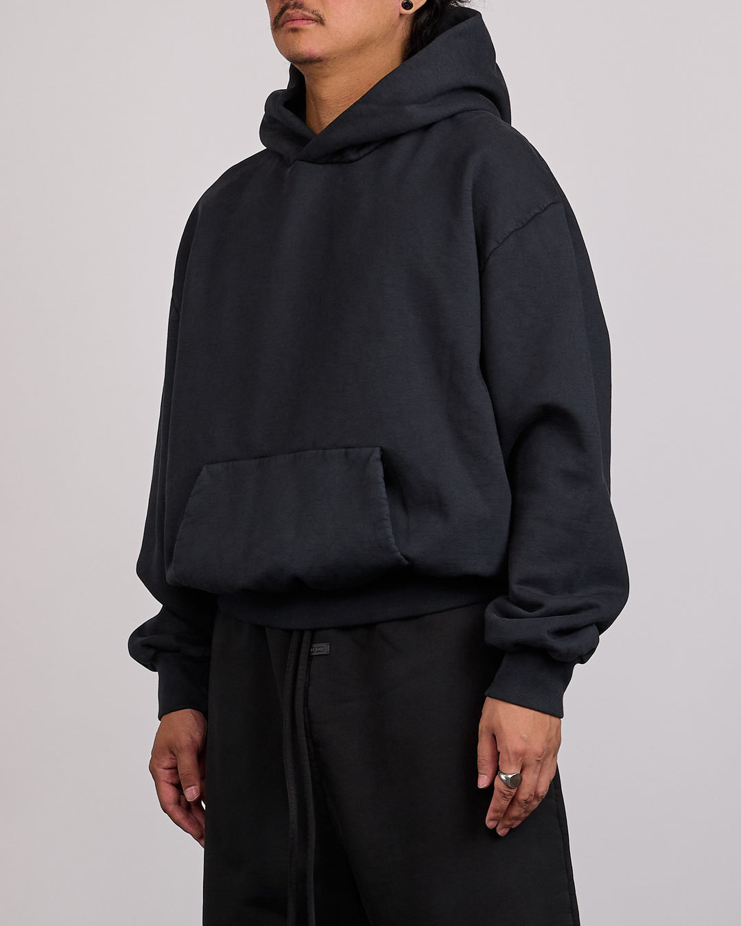 Fear of God 9th Classic Fit Half Raglan Hoodie Black