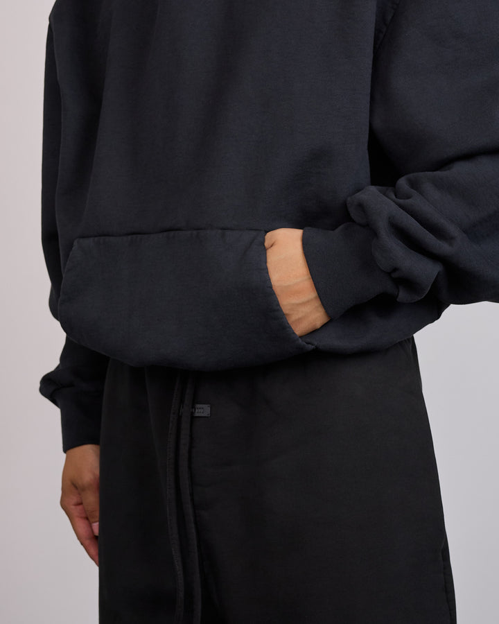 Fear of God 9th Classic Fit Half Raglan Hoodie Black