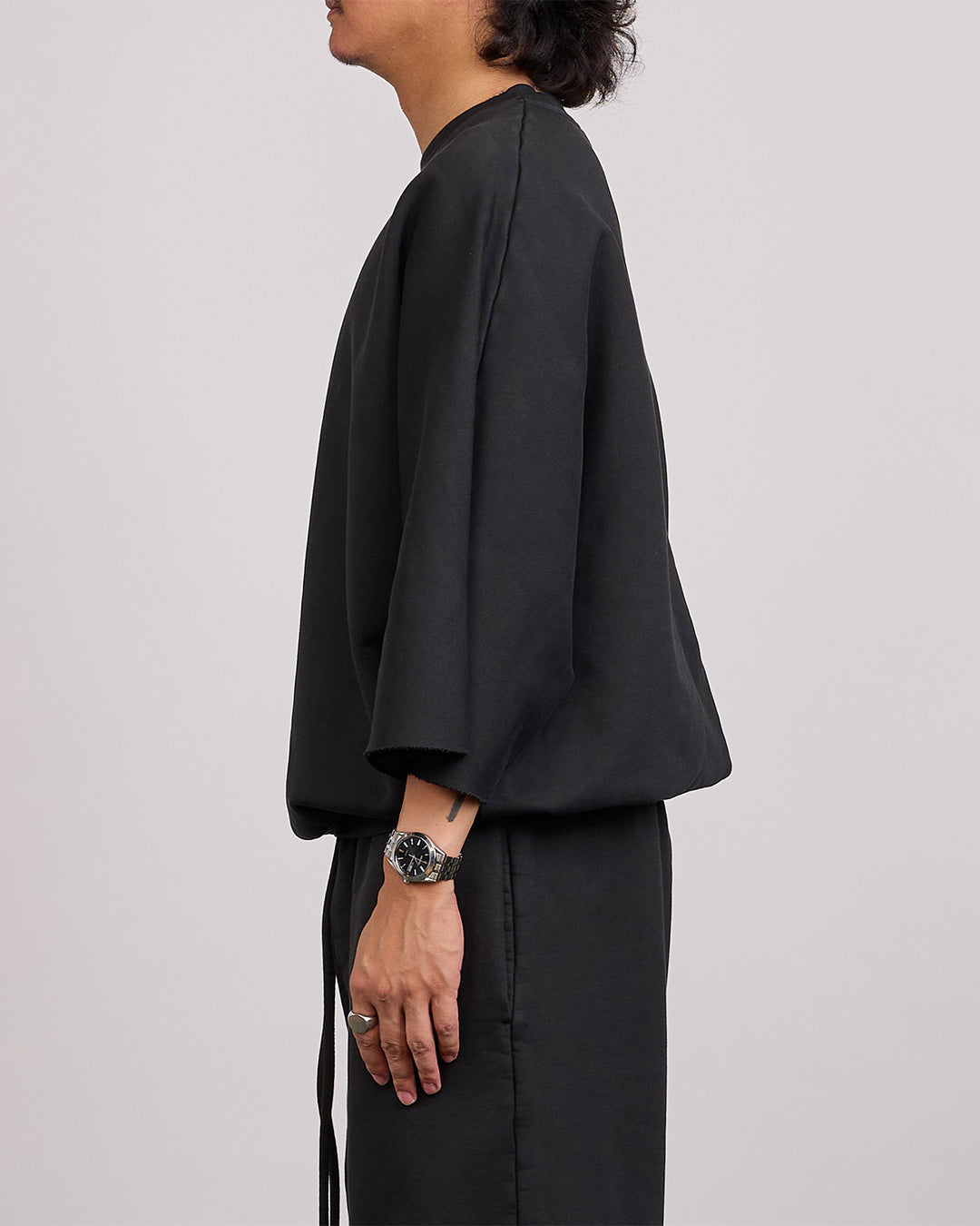 Fear of God 9th Cut Sleeve Crewneck Sweatshirt Black