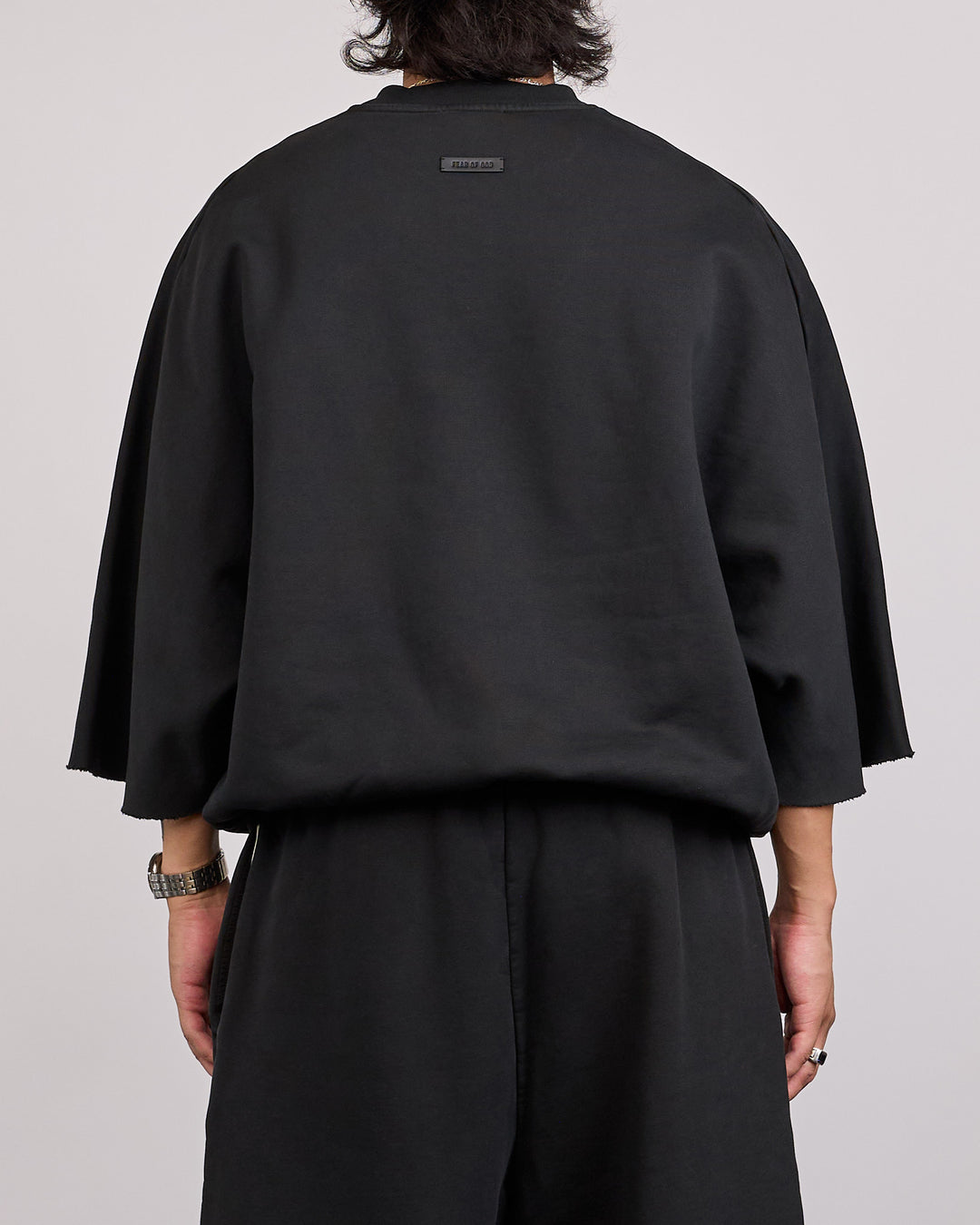 Fear of God 9th Cut Sleeve Crewneck Sweatshirt Black