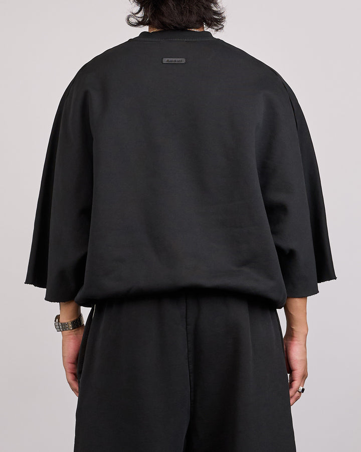 Fear of God 9th Cut Sleeve Crewneck Sweatshirt Black