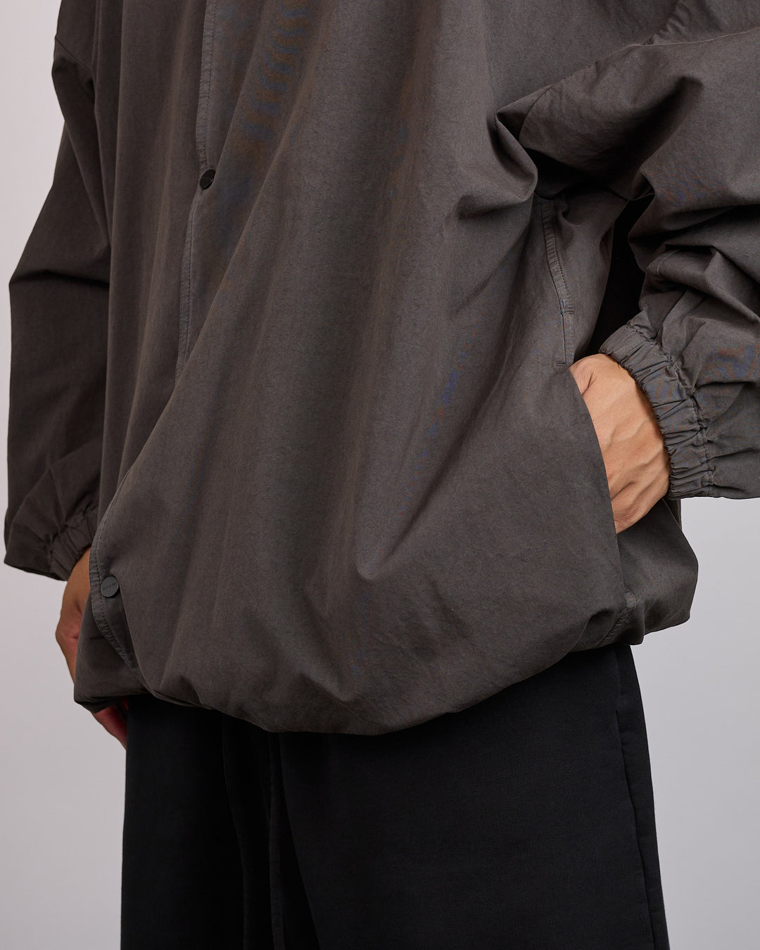 Fear of God 9th Heavy Poplin Windbreaker Jacket Dark Grey