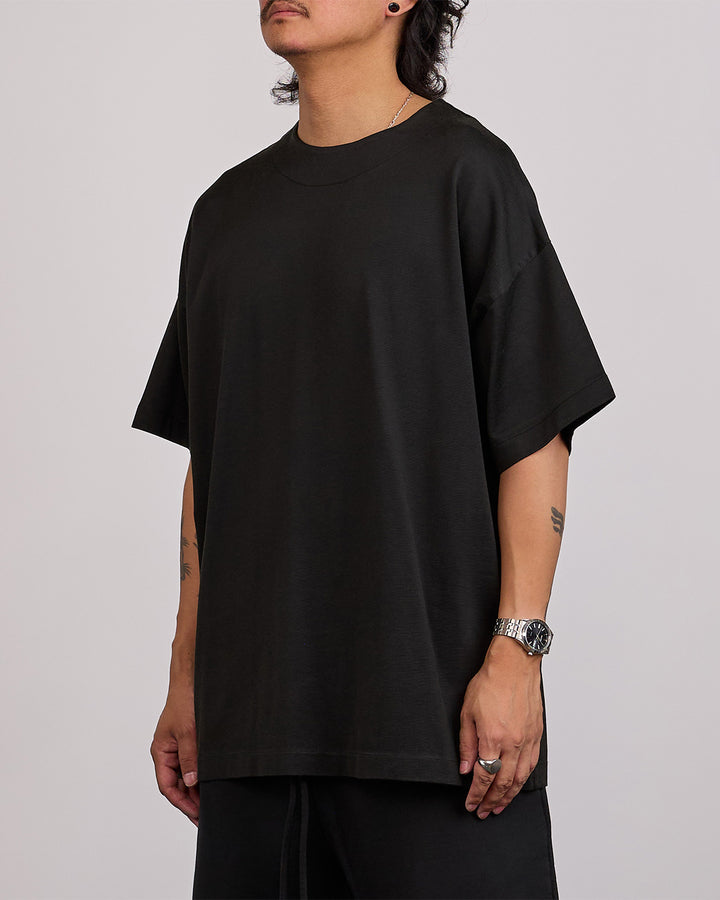 Fear of God 9th Rayon-Viscose Cotton Clean Neck T-Shirt Black