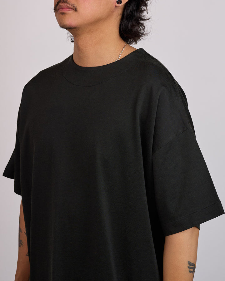 Fear of God 9th Rayon-Viscose Cotton Clean Neck T-Shirt Black