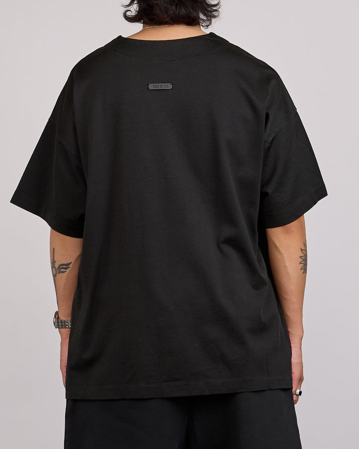 Fear of God 9th Rayon-Viscose Cotton Clean Neck T-Shirt Black