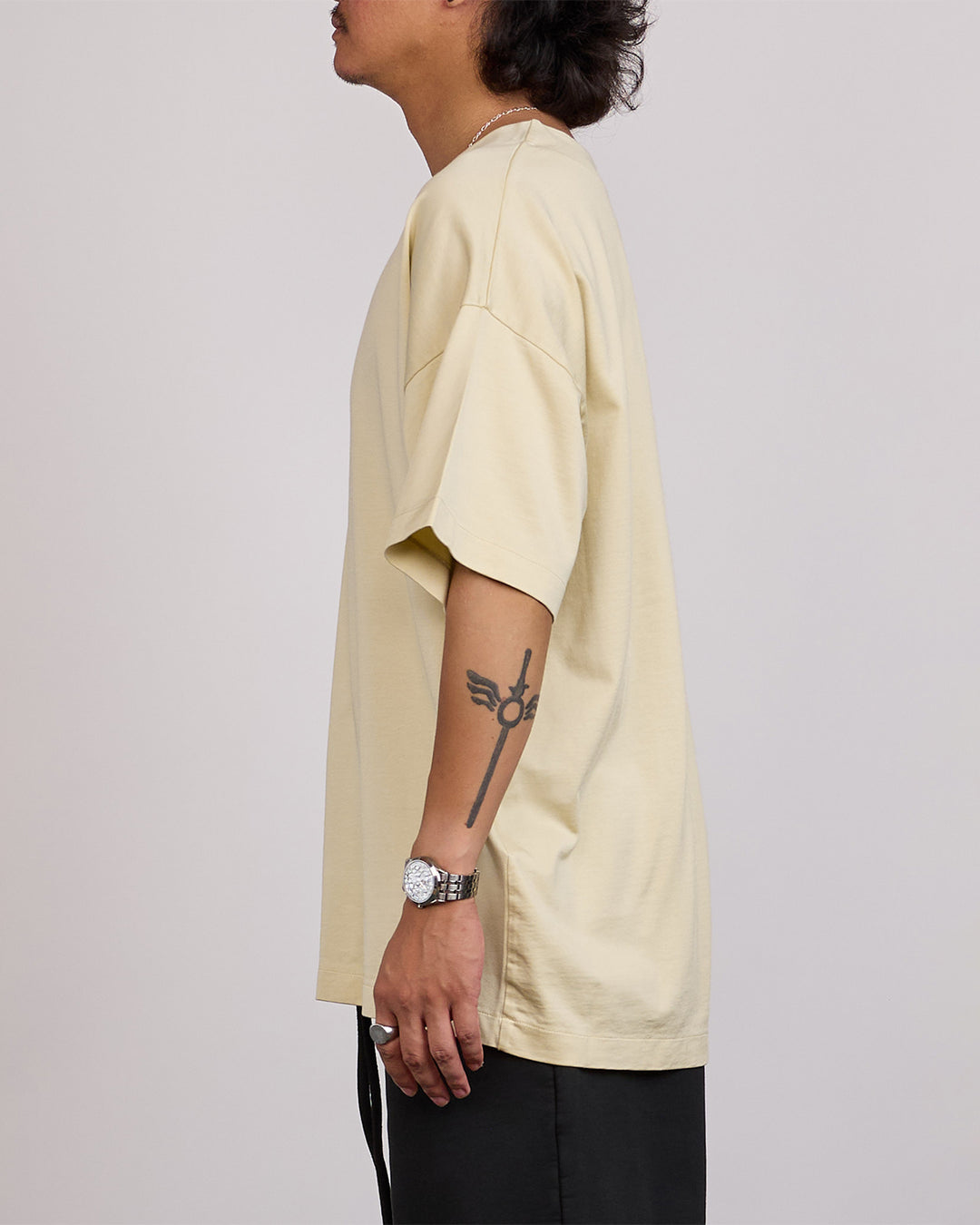 Fear of God 9th Rayon-Viscose Cotton Clean Neck T-Shirt Dirty Ivory