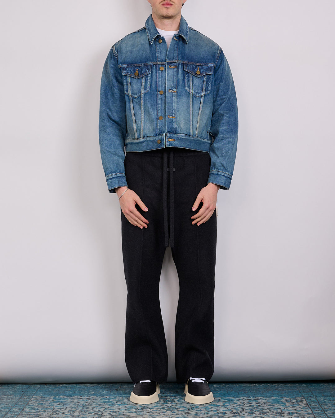 Fear of God Civil 70's Cashmere Blend Drawstring Pant Charcoal