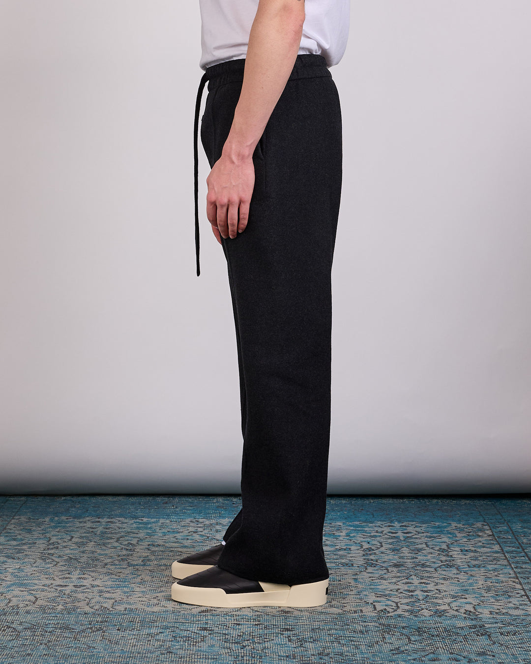 Fear of God Civil 70's Cashmere Blend Drawstring Pant Charcoal