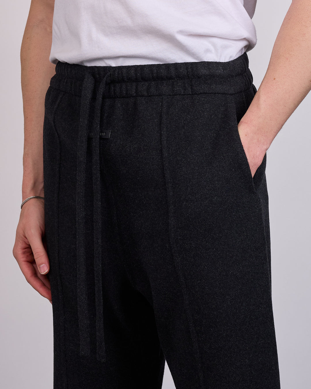 Fear of God Civil 70's Cashmere Blend Drawstring Pant Charcoal