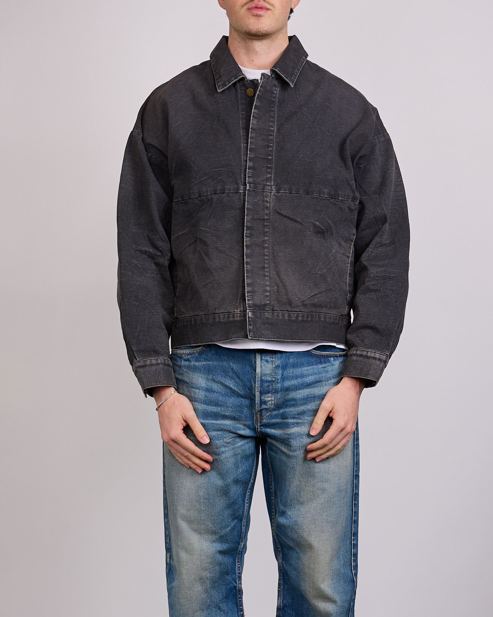 Fear of God Civil Canvas Utility Jacket Washed Black – LESS 17