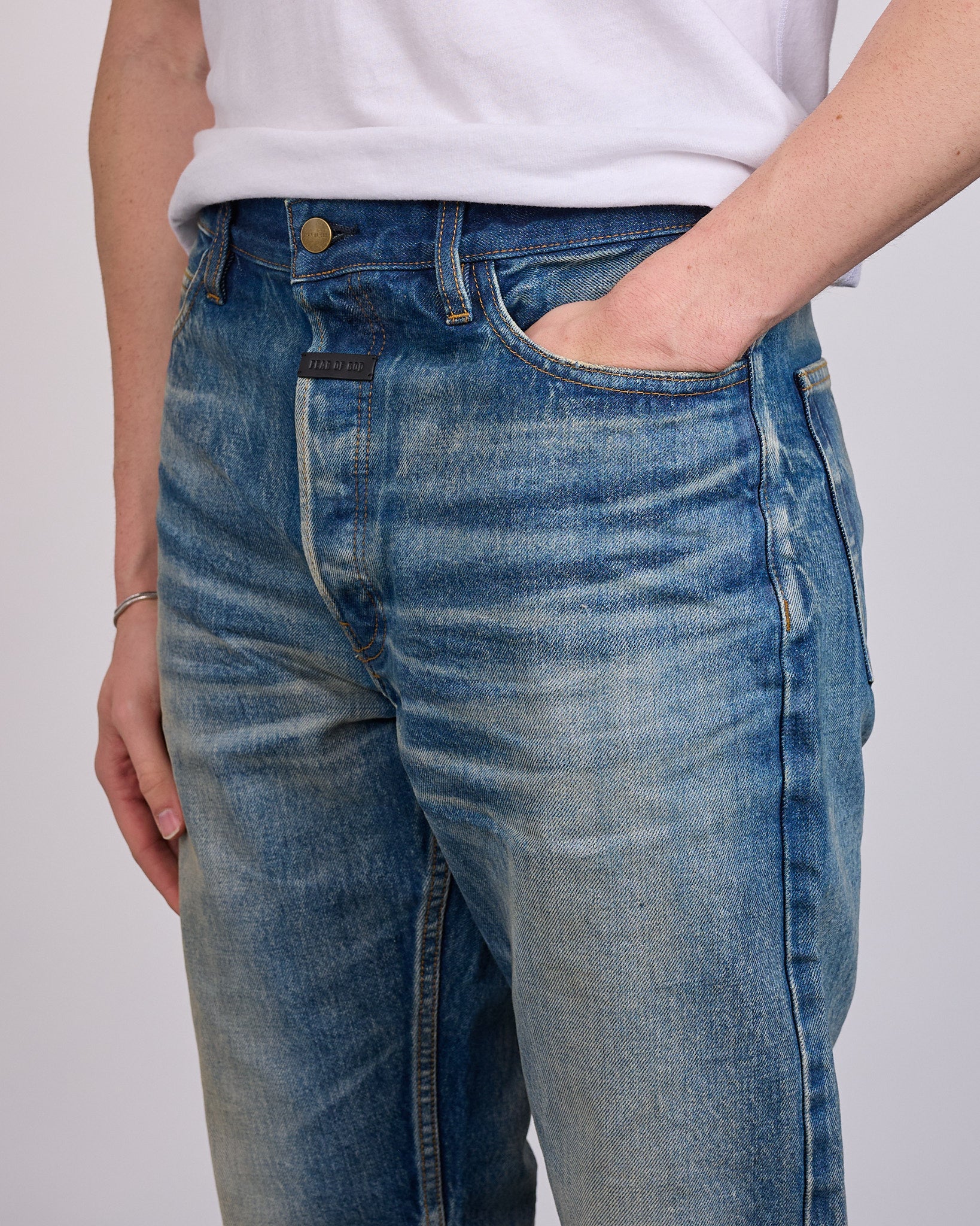 fear of god denim デニム Fear of God Civil Classic 5-Pocket Jean Mid Indigo – LESS 17