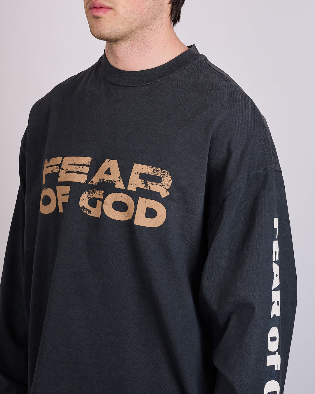 Fear of God Civil Relaxed Print Long Sleeve T-Shirt Black