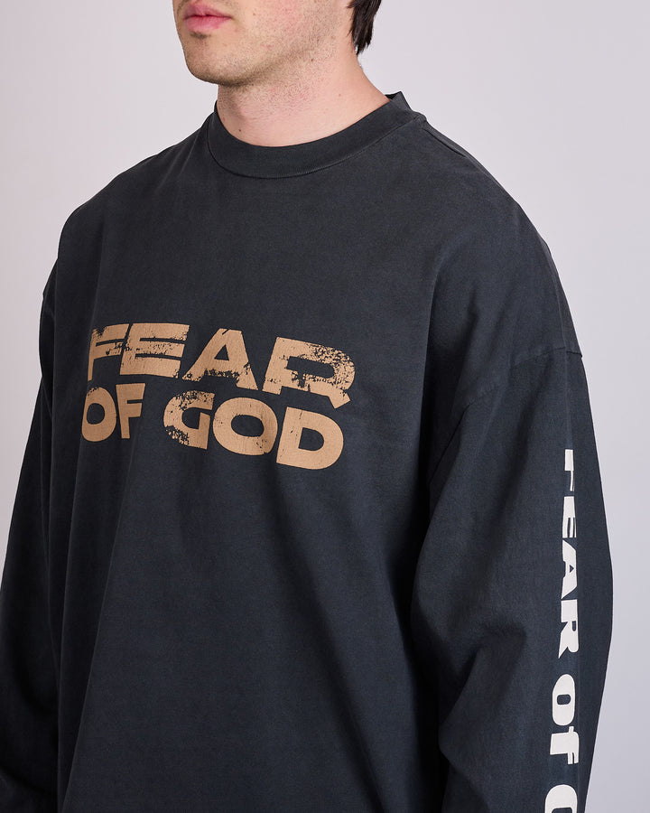 Fear of God Civil Relaxed Print Long Sleeve T-Shirt Black