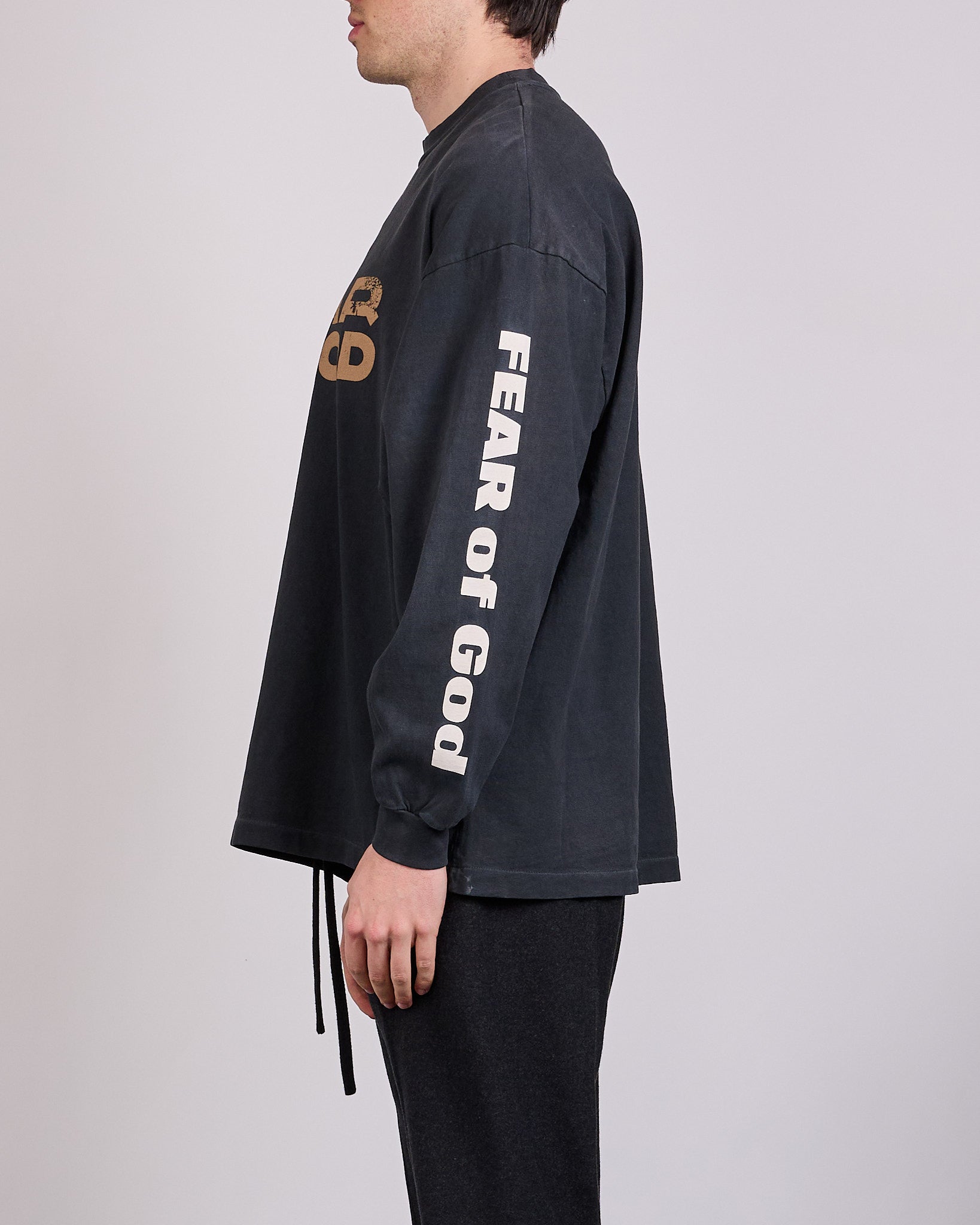 Fear of God Civil Relaxed Print Long Sleeve T-Shirt Black – LESS 17