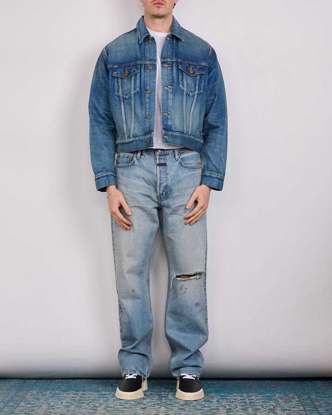 Fear of God Civil Straight 5-Pocket Jean Light Indigo