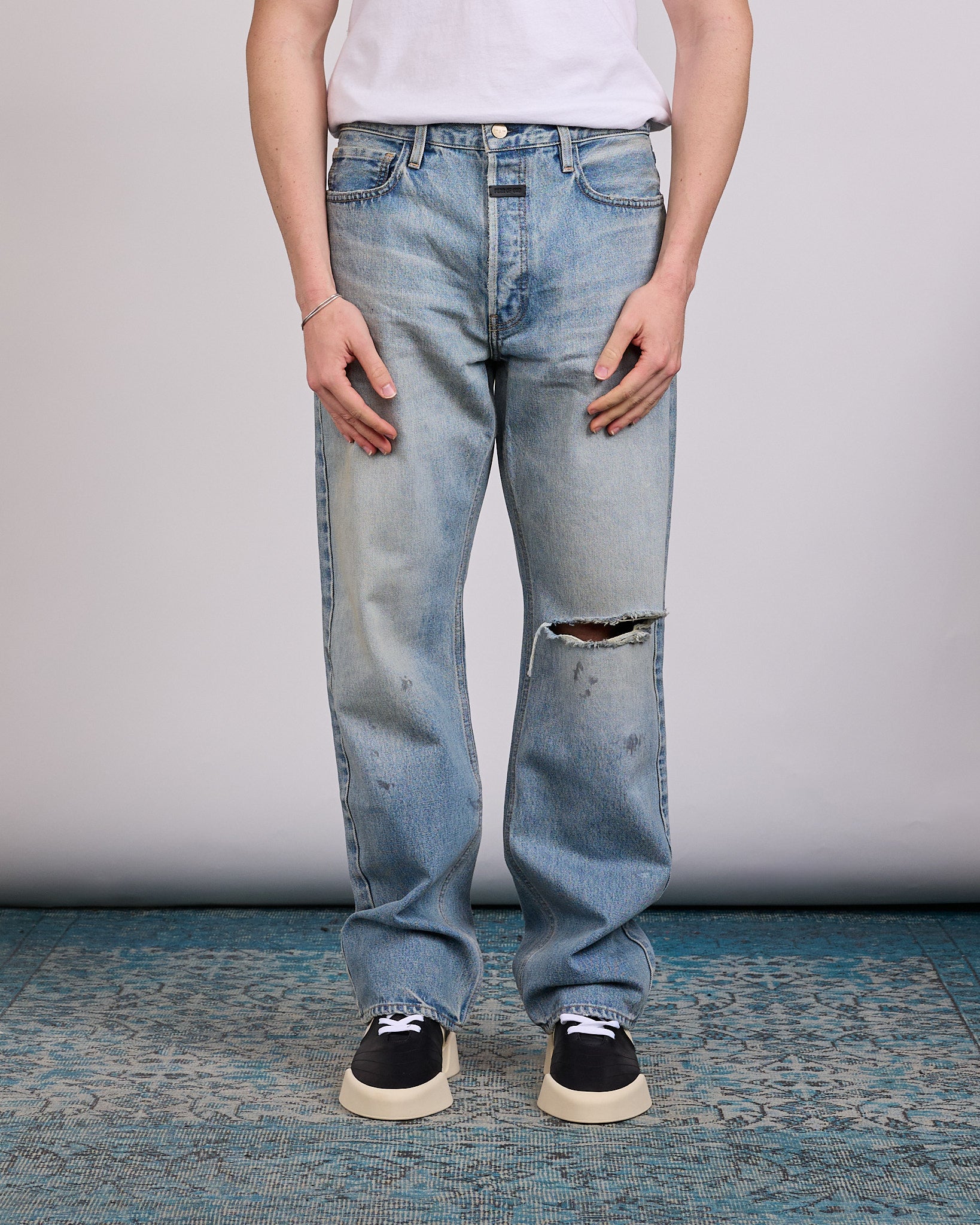 Fear of God Civil Straight 5-Pocket Jean Light Indigo – LESS 17