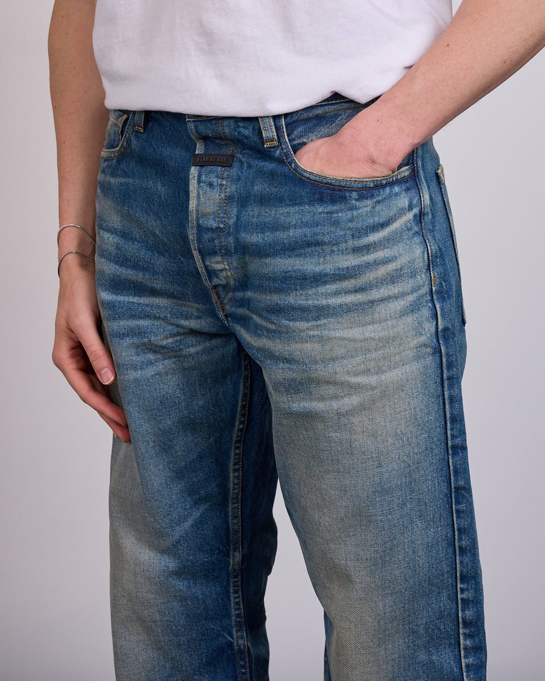 Fear of God Civil Straight 5-Pocket Jean Mid Indigo