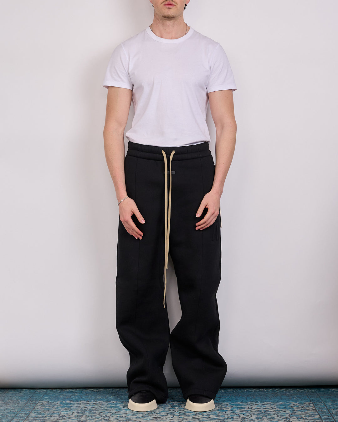 Fear of God Civil Wide Leg Drawstring Sweatpant Black