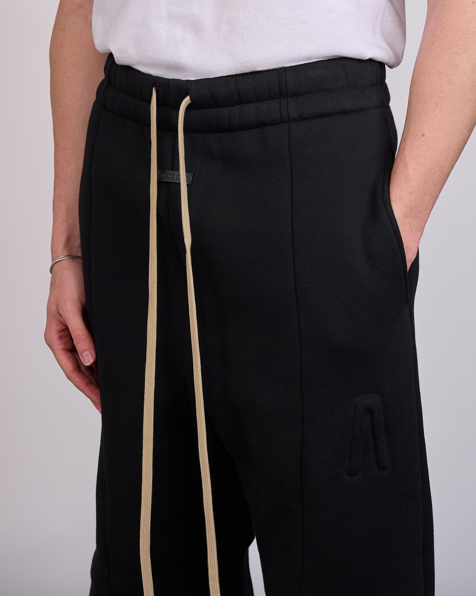 Fear of God Civil Wide Leg Drawstring Sweatpant Black – LESS 17
