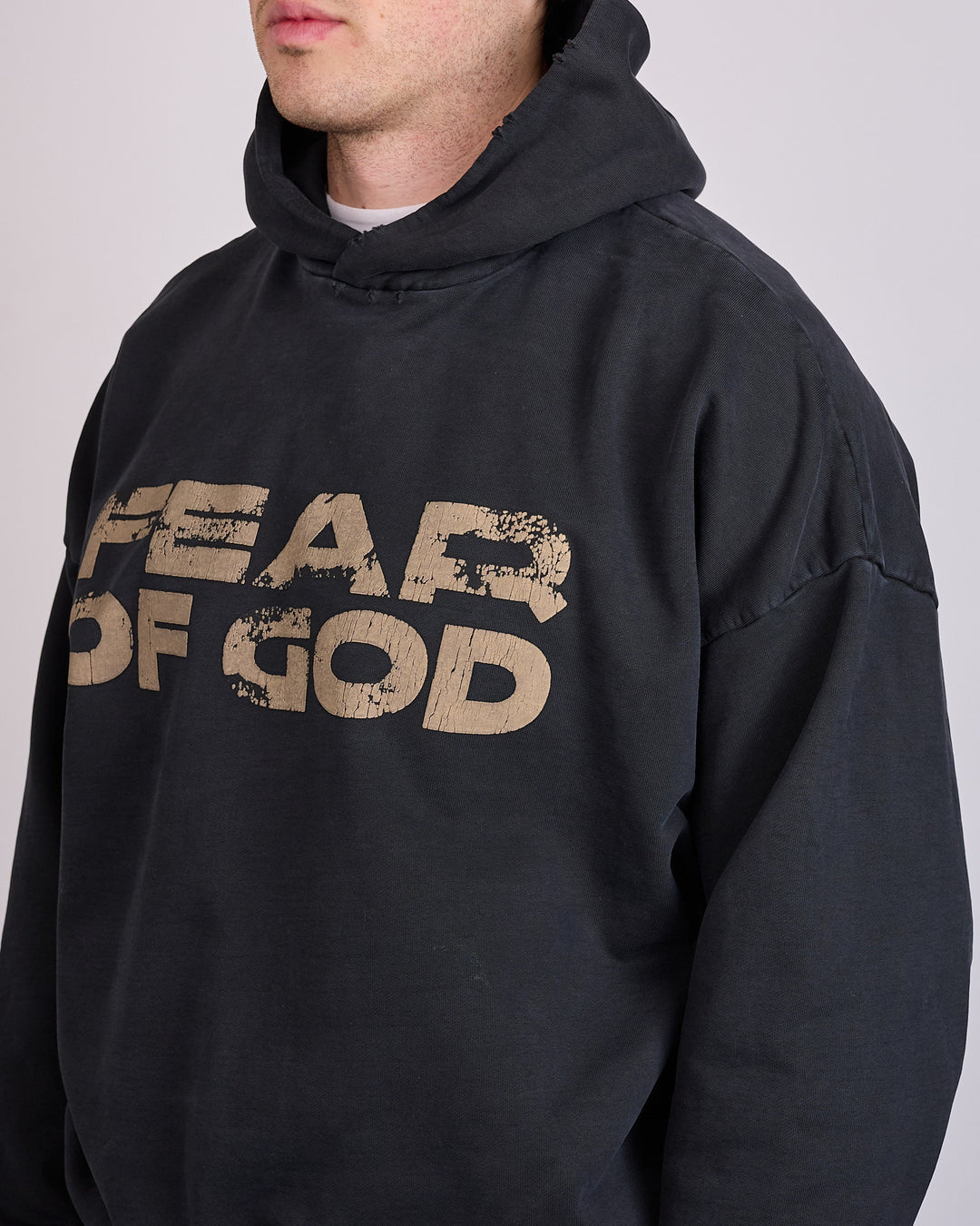 Fear of God Civil "Fear of God" Print Hoodie Black