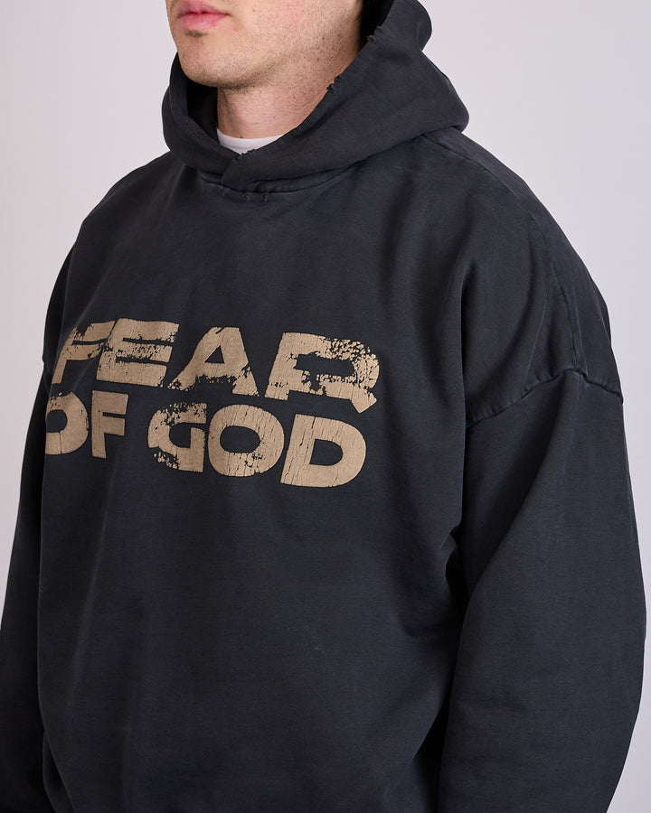 Fear of God Civil "Fear of God" Print Hoodie Black