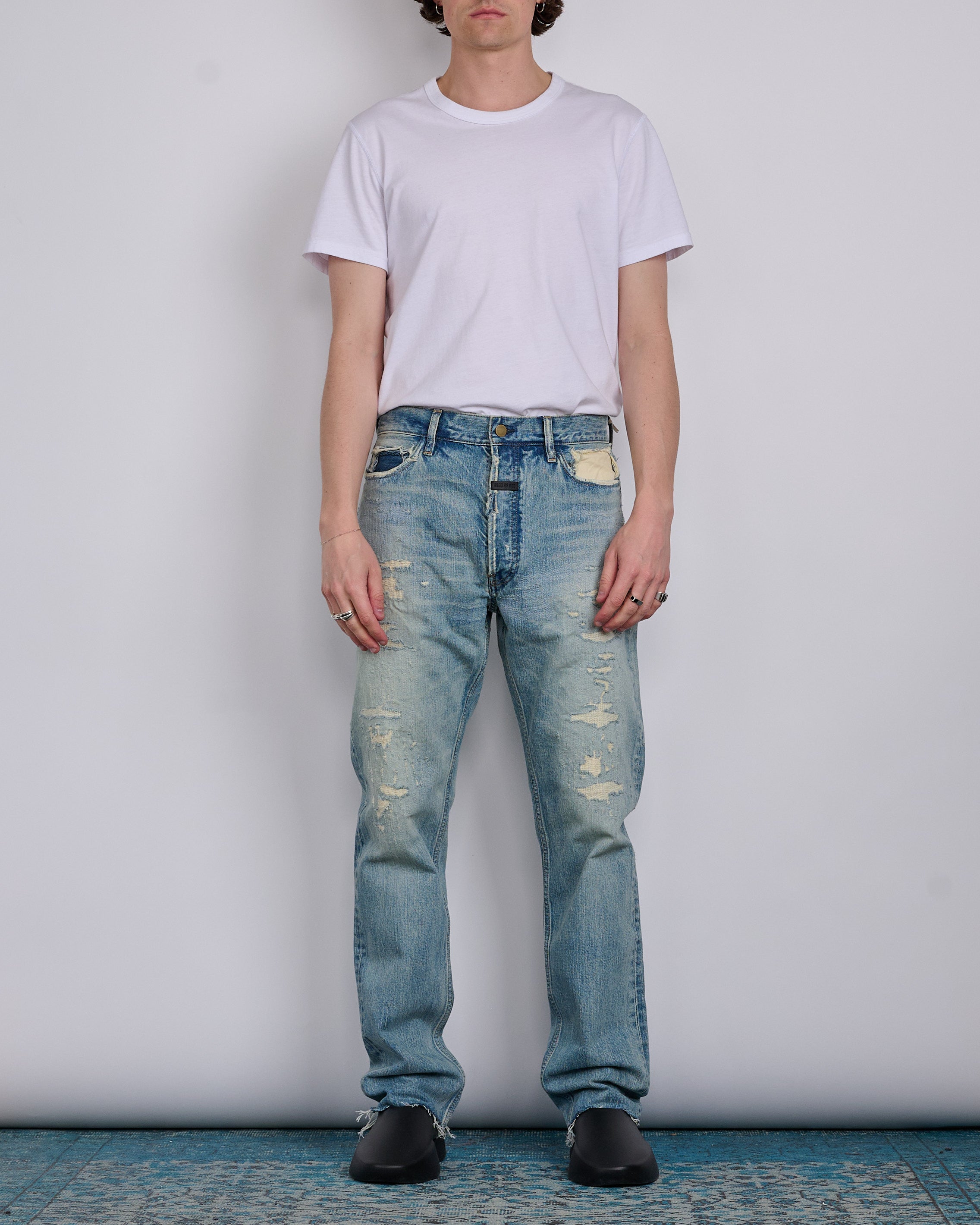 Fear of God Classic 5-Pocket Jean Repaired Medium Indigo