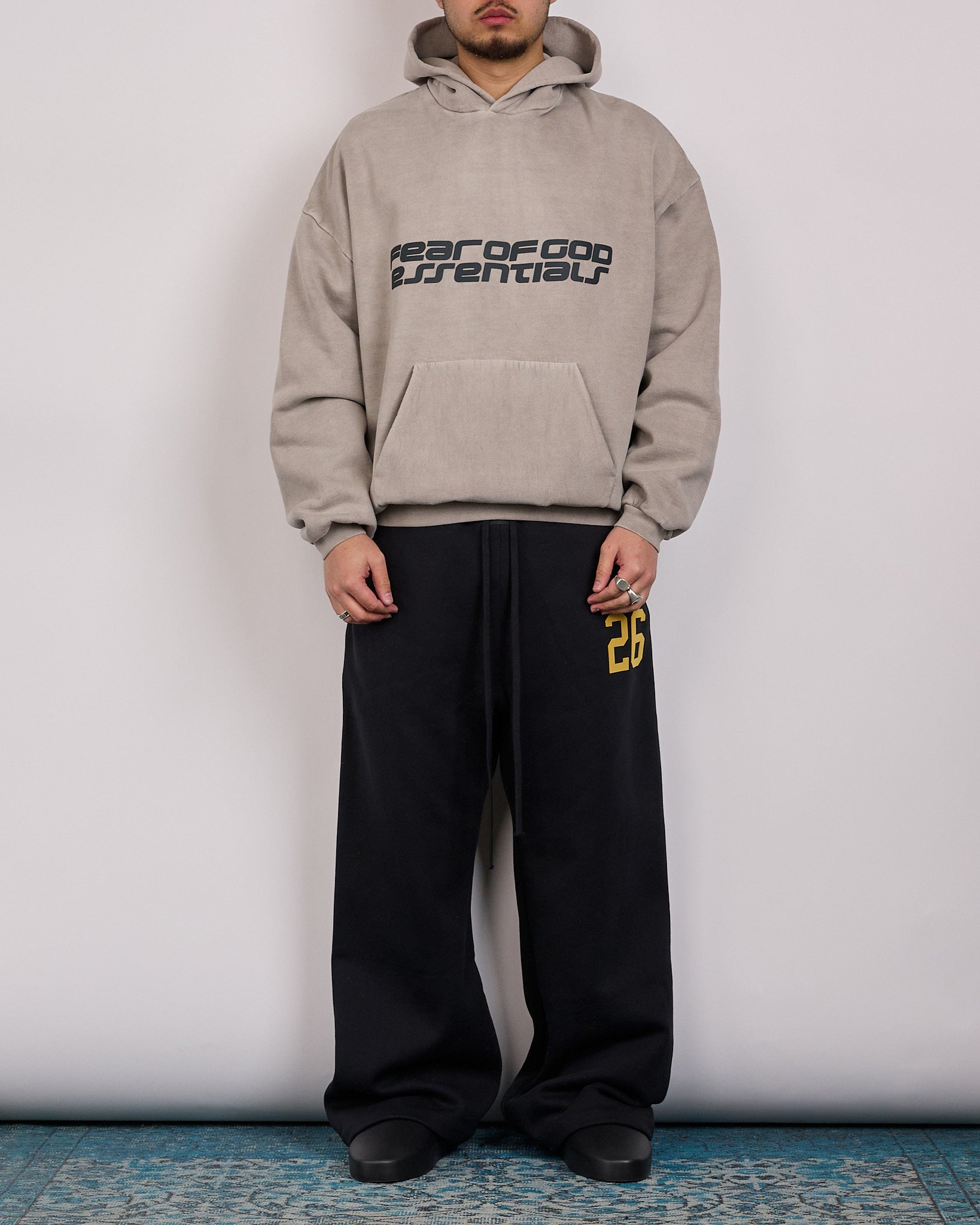 Fear of God Essentials 26 90's Hoodie Smoke Grey – LESS 17