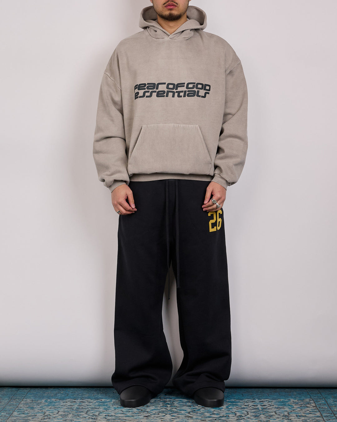 Fear of God Essentials 26 90's Hoodie Smoke Grey
