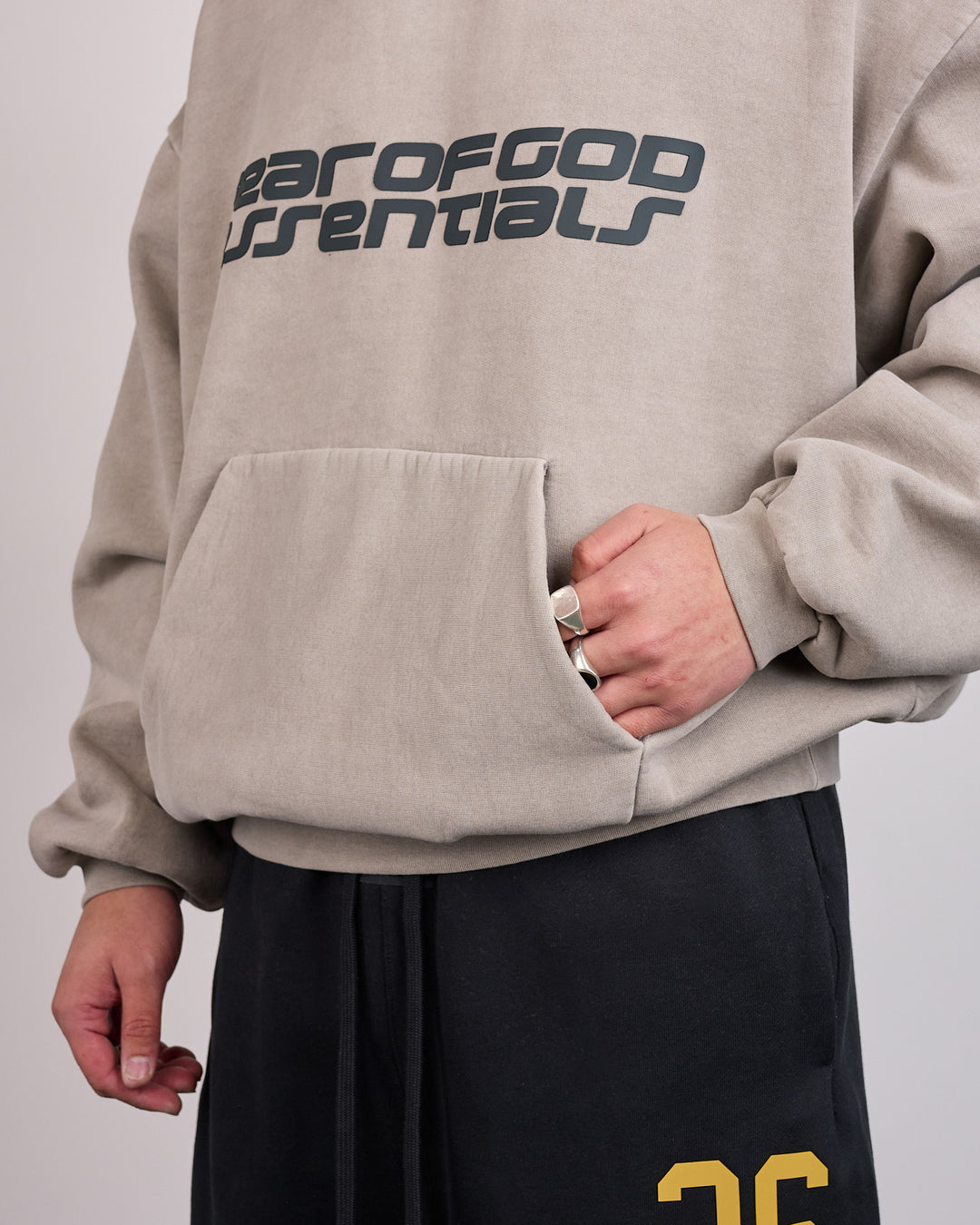 Fear of God Essentials 26 90's Hoodie Smoke Grey