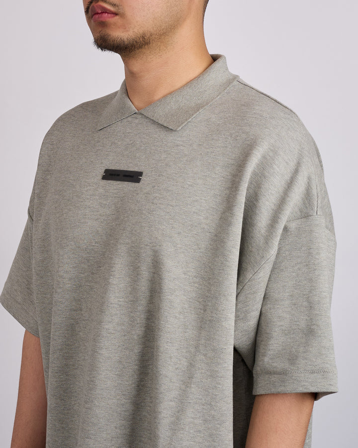 Fear of God Essentials 90's Fit Pique Polo Shirt Concrete