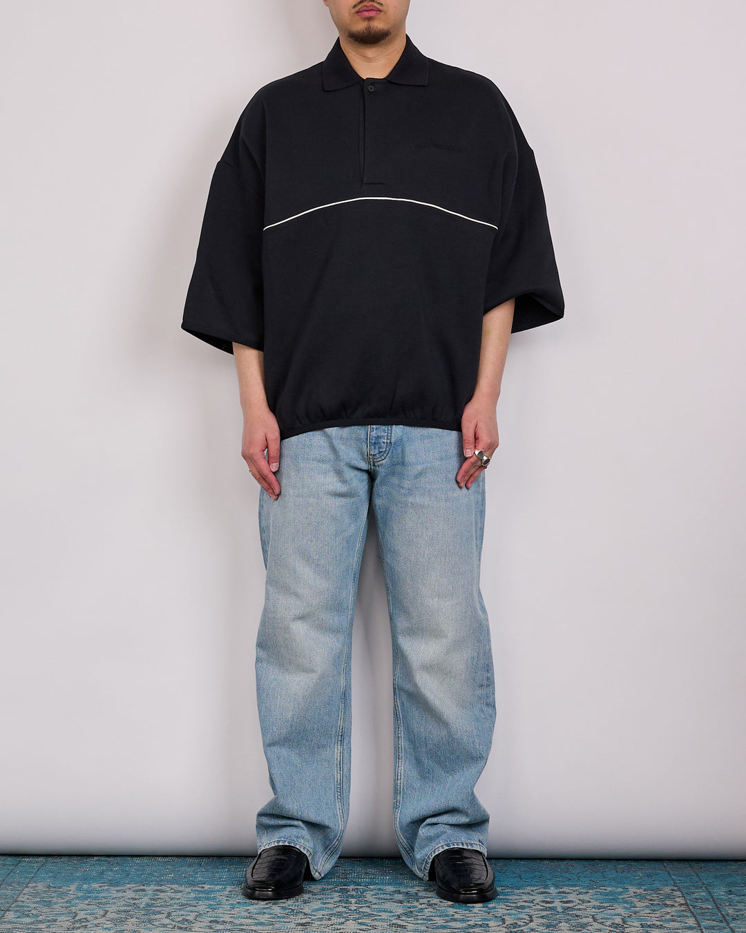 Fear of God Essentials Active Trace Polo Sweat Vintage Black