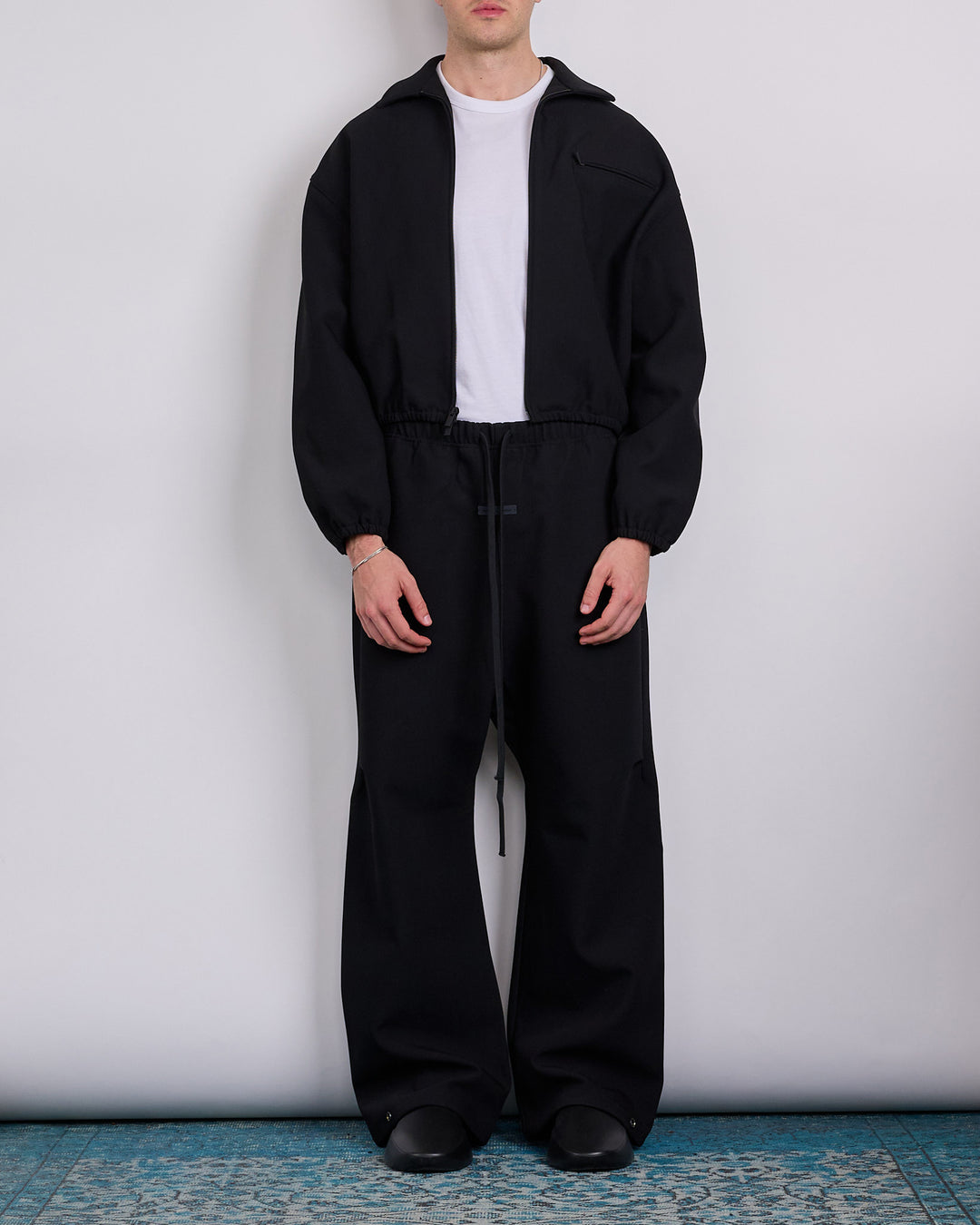 Fear of God Essentials Bonded Canvas Work Pant Jet Black