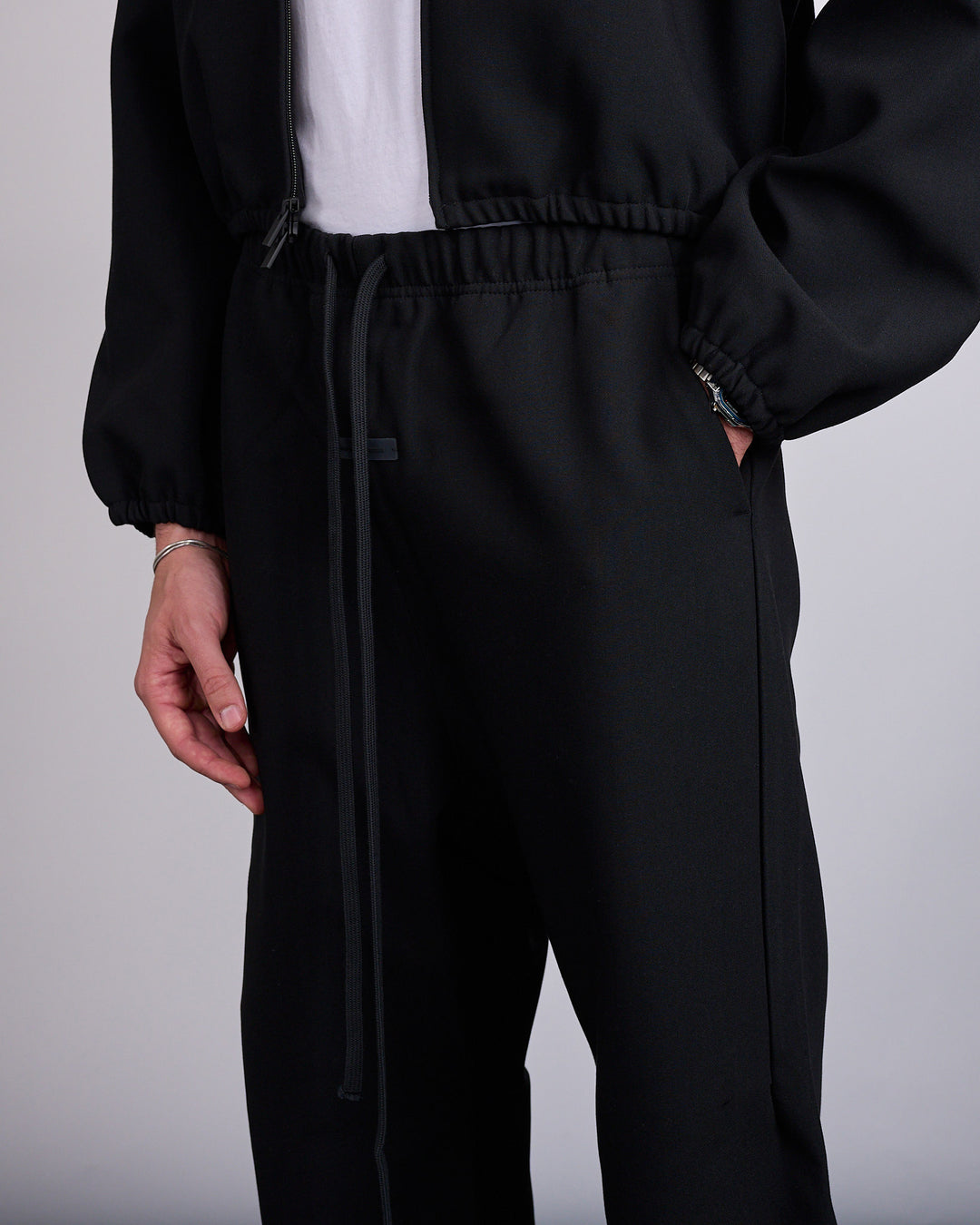 Fear of God Essentials Bonded Canvas Work Pant Jet Black