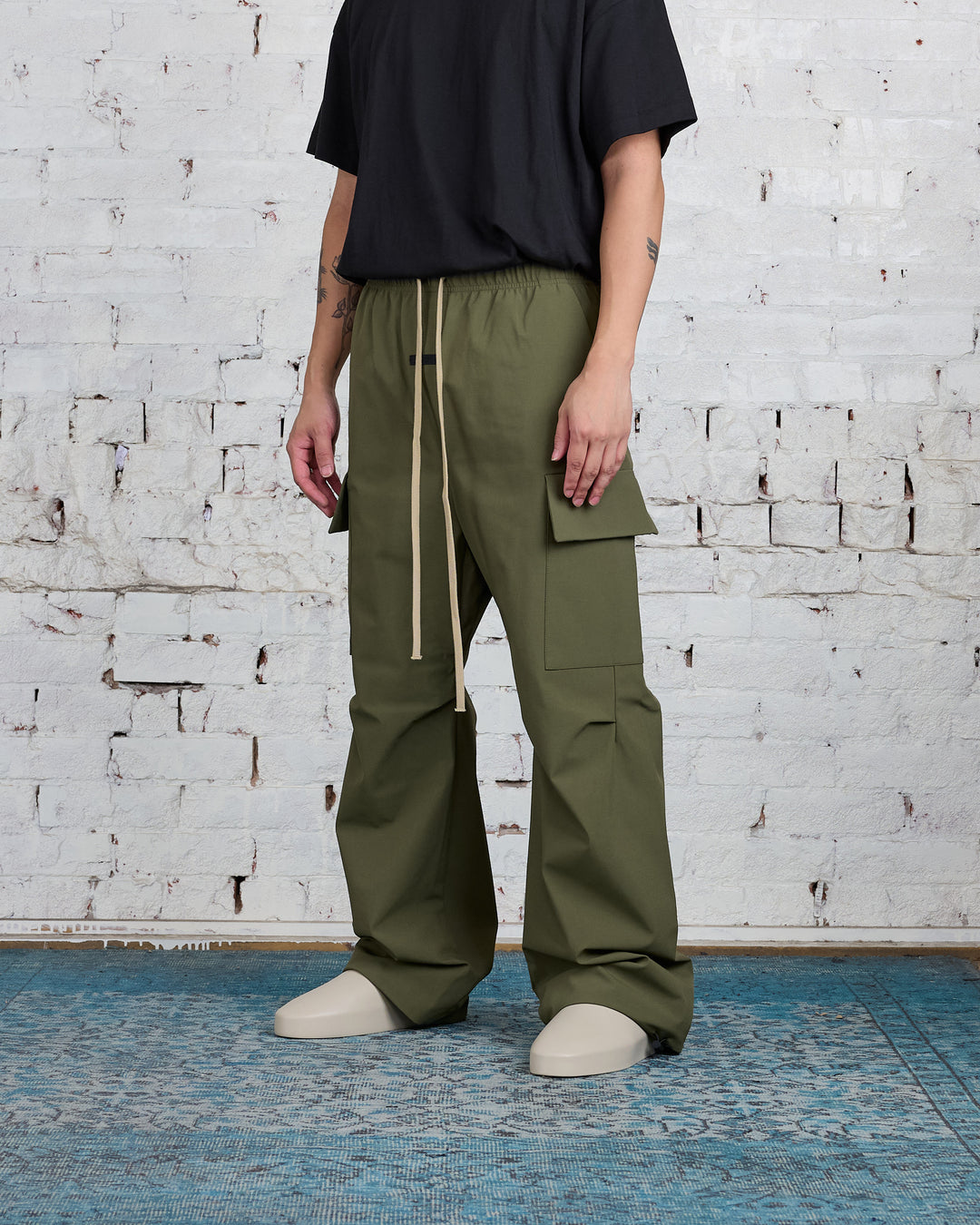 Fear of God Essentials Bonded Field Pant Military