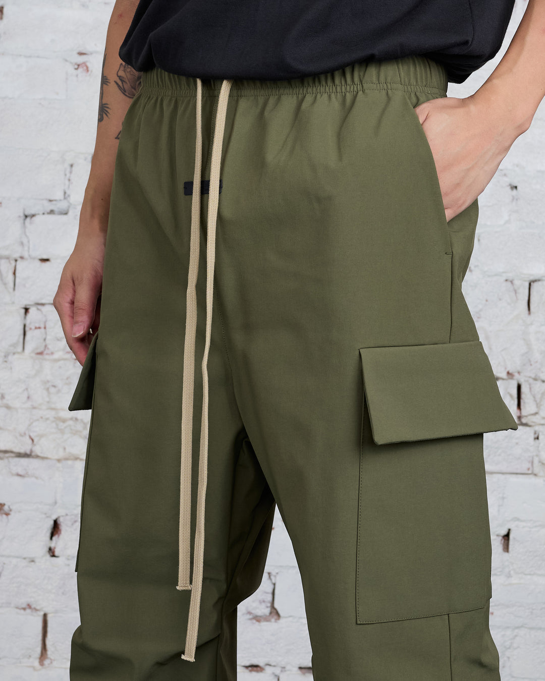 Fear of God Essentials Bonded Field Pant Military