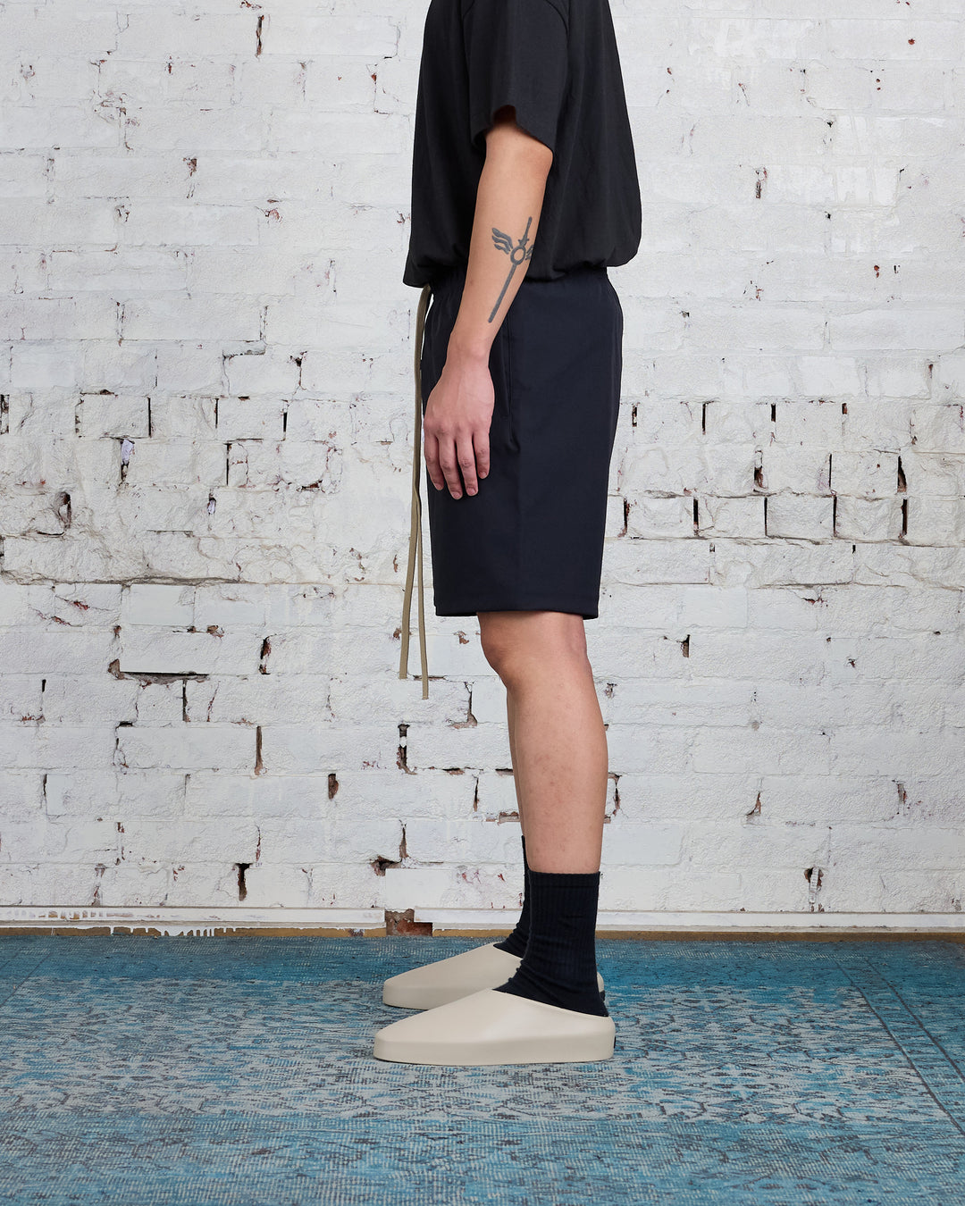 Fear of God Essentials Bonded Soccer Short Black