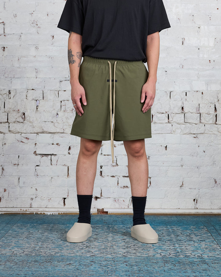 Fear of God Essentials Bonded Soccer Short Military