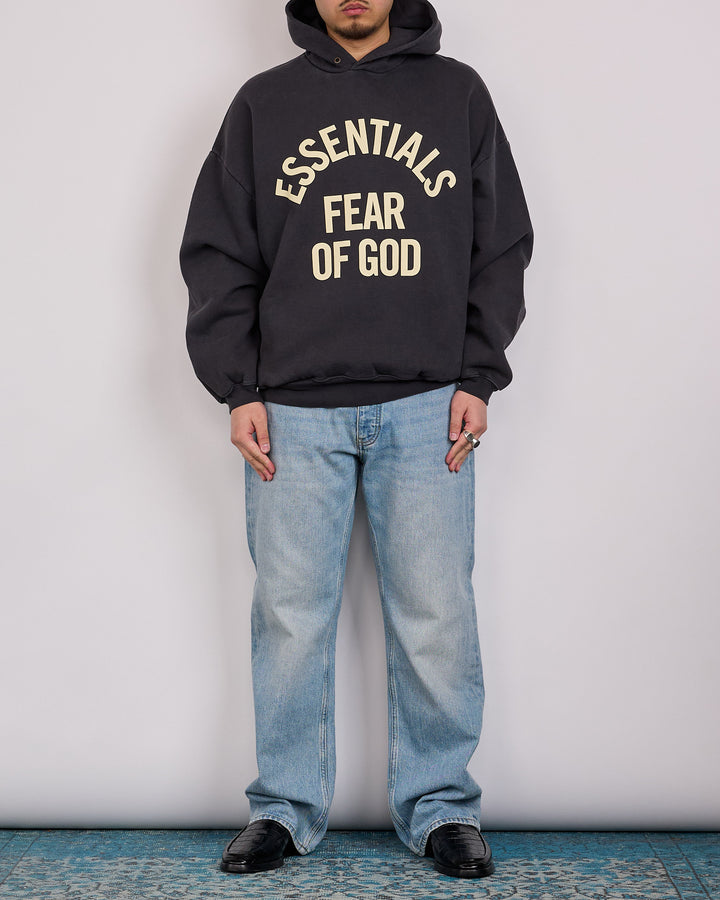 Fear of God Essentials Campus 90's Arch Hoodie Faded Black