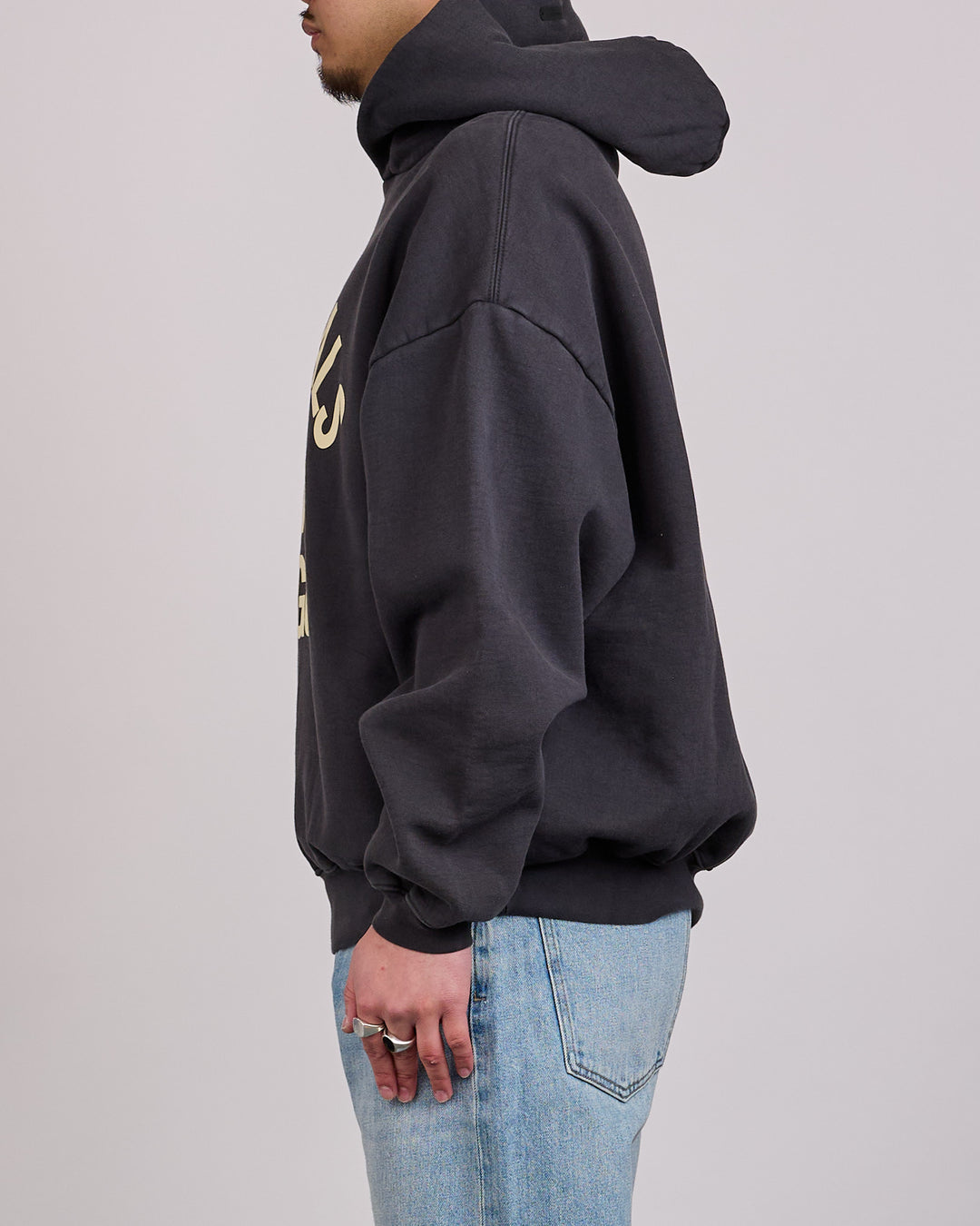 Fear of God Essentials Campus 90's Arch Hoodie Faded Black