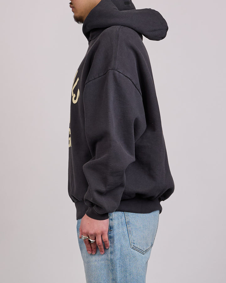 Fear of God Essentials Campus 90's Arch Hoodie Faded Black