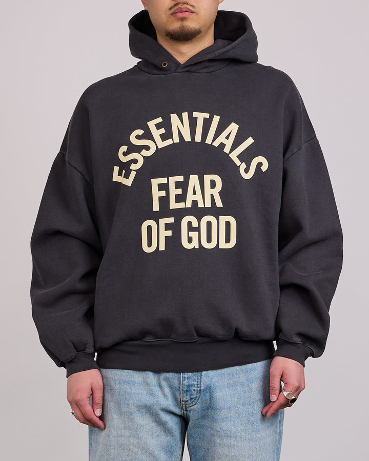 Fear of God Essentials Campus 90's Arch Hoodie Faded Black