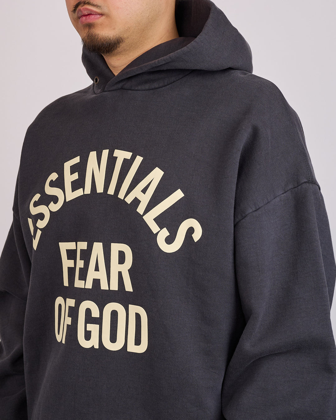Fear of God Essentials Campus 90's Arch Hoodie Faded Black