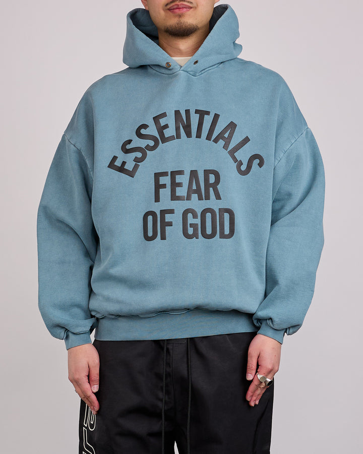 Fear of God Essentials Campus 90's Arch Hoodie Faded Coastal