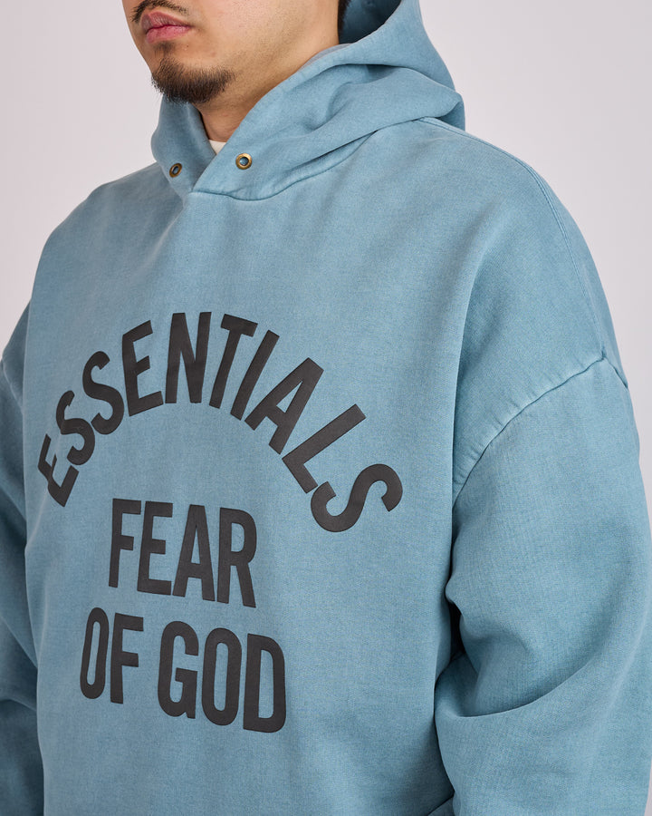 Fear of God Essentials Campus 90's Arch Hoodie Faded Coastal