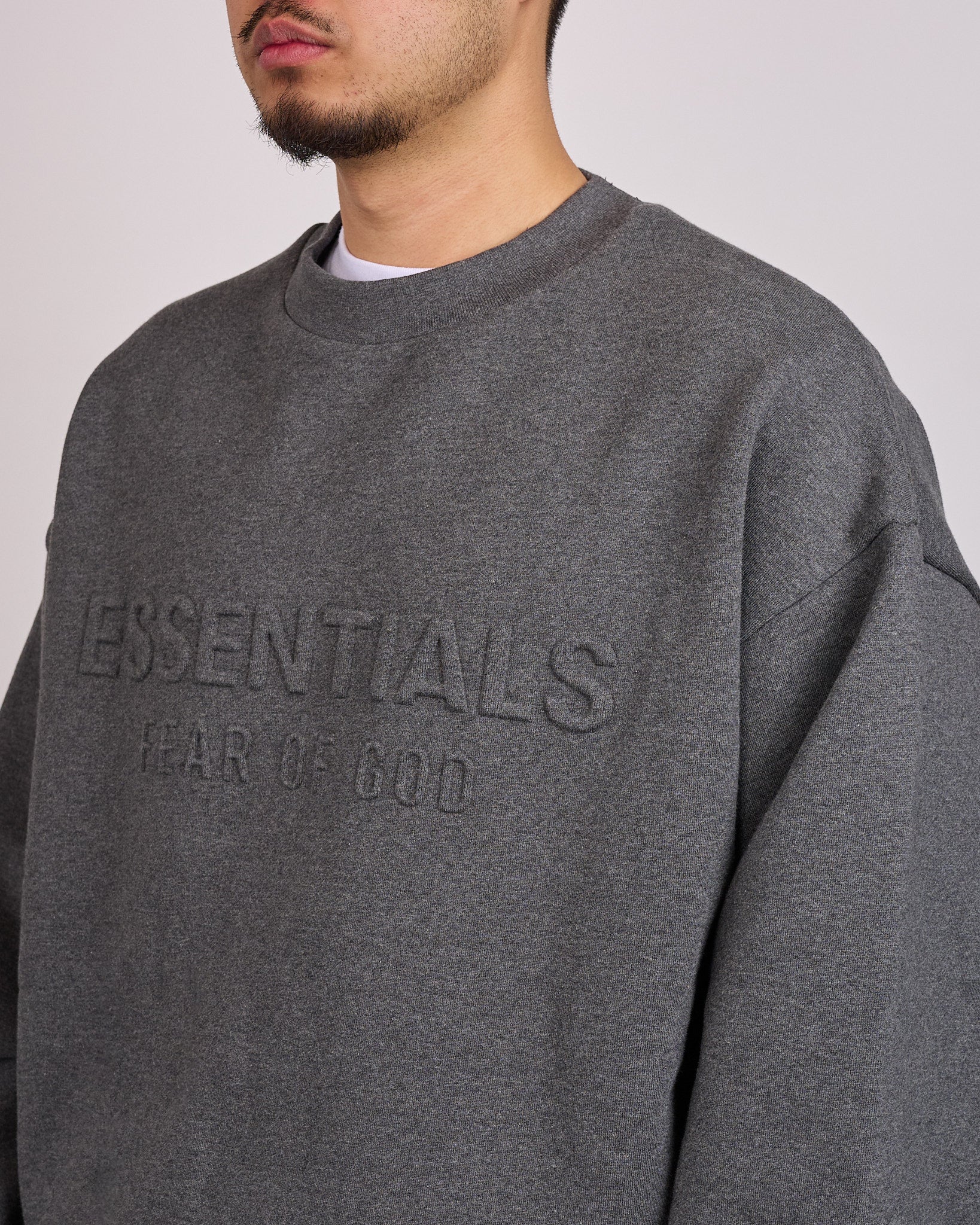 Fear of God Essentials Classic Crewneck Charcoal Heather – LESS 17