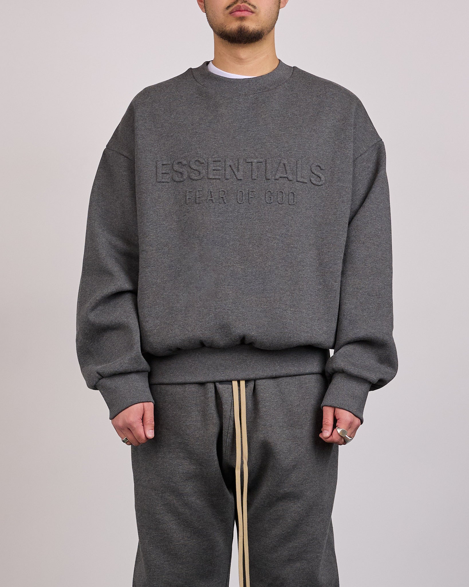 Fear of God Essentials Classic Crewneck Charcoal Heather – LESS 17