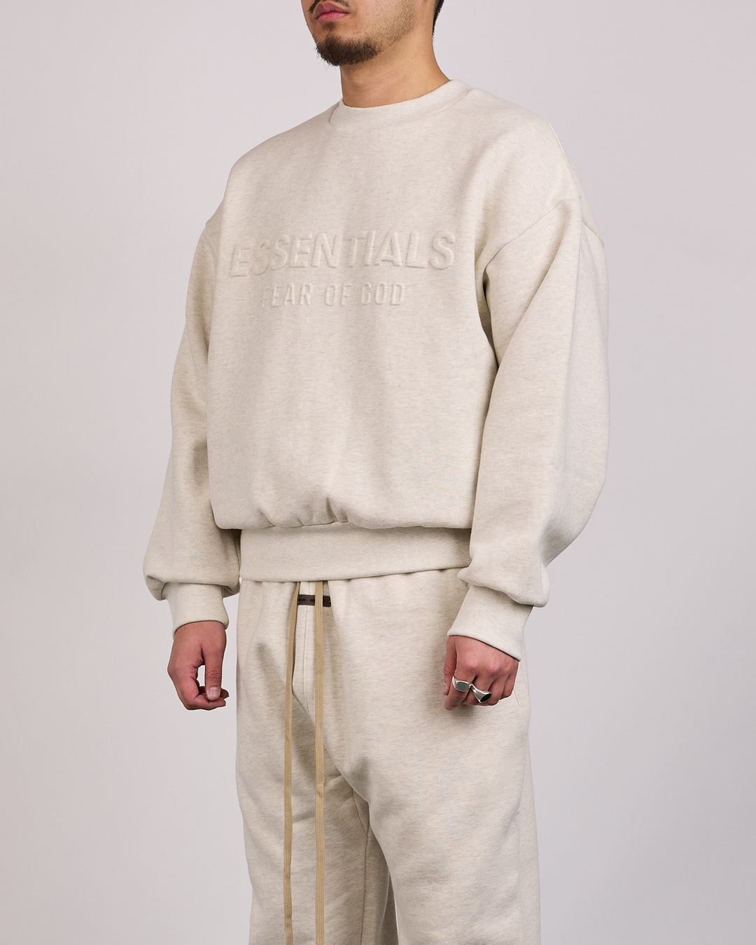 Fear of God Essentials Classic Crewneck Oatmeal Heather