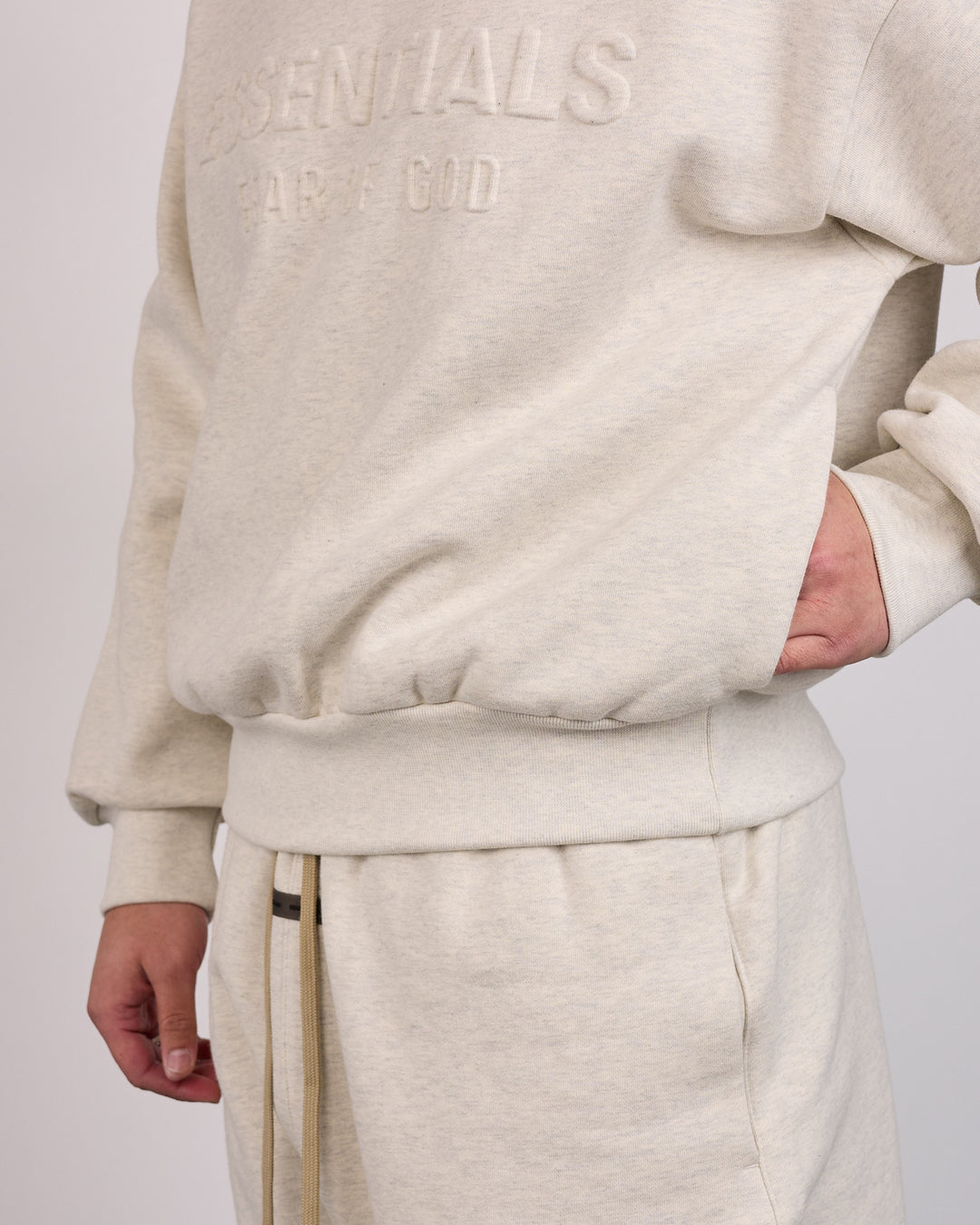 Fear of God Essentials Classic Crewneck Oatmeal Heather