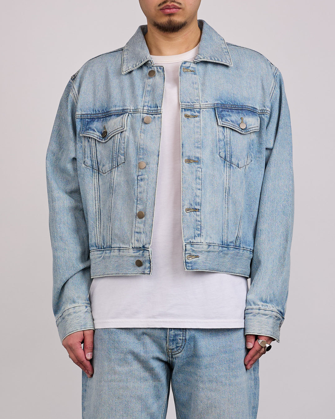 Fear of God Essentials Classic Denim Jacket Classic Blue