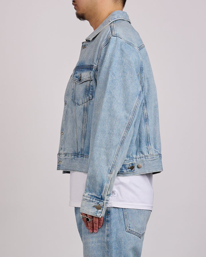 Fear of God Essentials Classic Denim Jacket Classic Blue